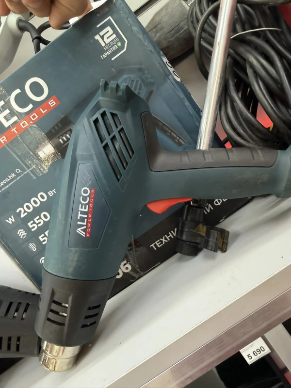 Строительный фен Alteco HG0606